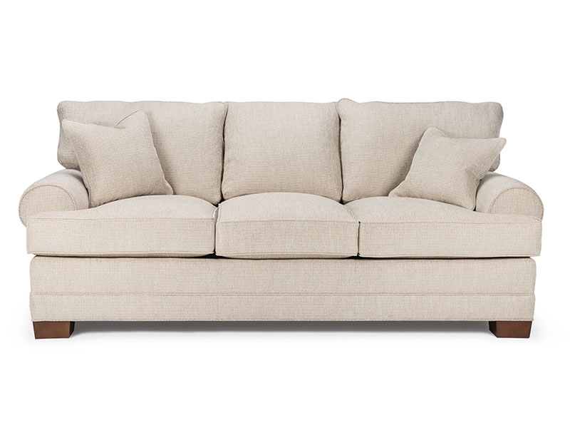 The Brighton Sofa features Lawson arms, large wedge legs, a deep seat, a high back, and 'Arms to the front'.