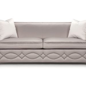 The Knole Sofa features side arms the same height as the back and considerable depth of seating. Our contemporary version is elegant, refined & very comfy.