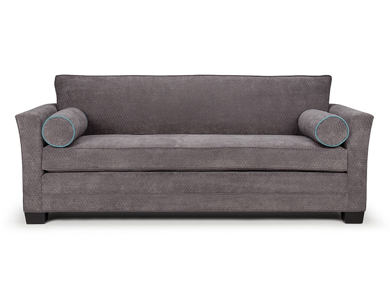 The Manhattan/Midtown Collection features small wedge legs, a gently flared arm or track arms to the front band and box back cushions for a crisp contemporary look.