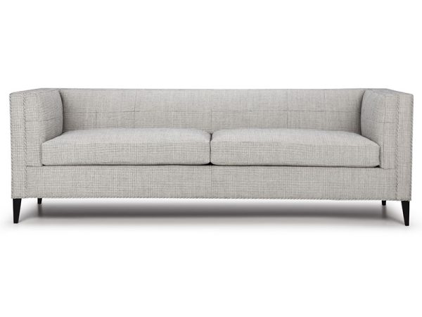 dt_matteo-01 The Matteo Sofa has a deco vibe yet speaks modern Italian in clean straight lines. Enhanced by the supple modern tufting on the tight back and armrest.