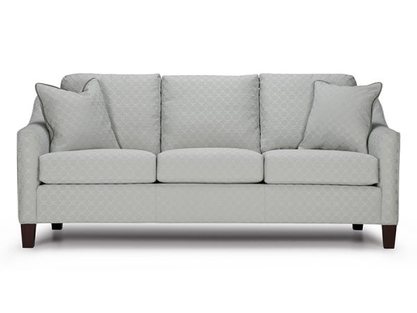 dt_preston-sofa-01 The Preston Sofa features clean lines, gently curving arms to the front, flat seams and taper legs, and comfortable depth and contemporary styling.