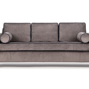 The Sorrento Collection combines comfort with clean, contemporary styling. It features spike legs, slim track arms softly padded on a semi-tuxedo frame with box back cushions.