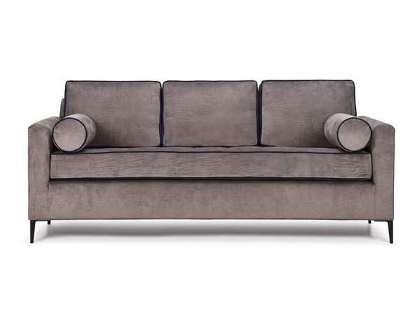 dt_sorrento-sofa-01 The Sorrento Collection combines comfort with clean, contemporary styling. It features spike legs, slim track arms softly padded on a semi-tuxedo frame with box back cushions.
